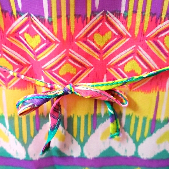 George Multi-Color Blouse with Tank Underneath - Picture 6 of 11